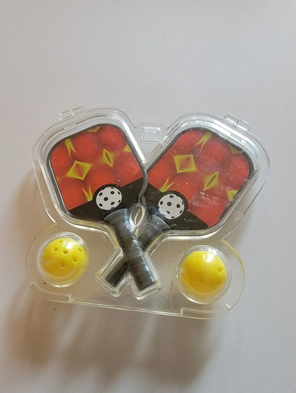 World's Smallest Pickleball Set — 2 Paddles + 2 Balls,